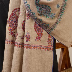 Turquoise Taupe Shawl