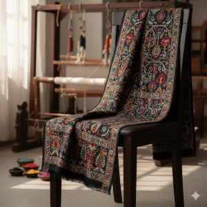 Handmade Pure Pashmina Natural Kani Shawl