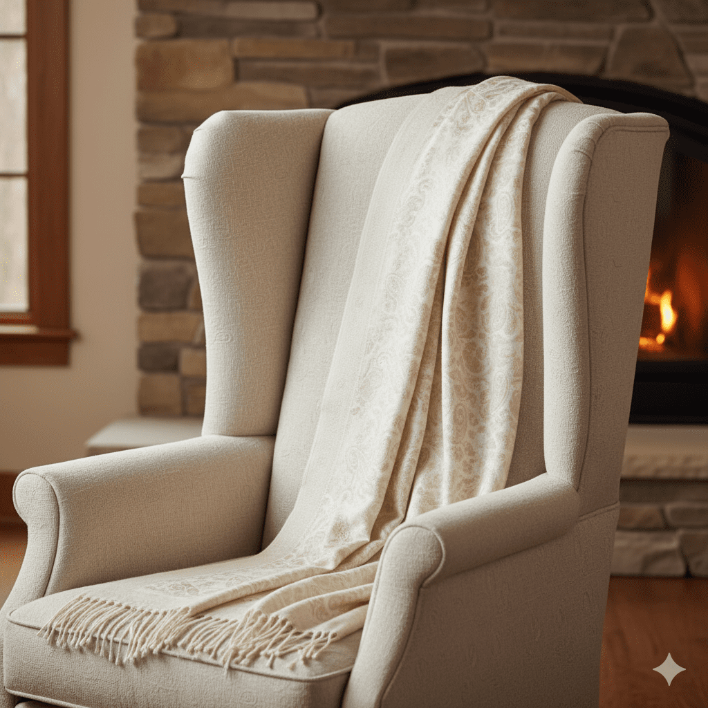 Kairi Paisley Handloom Pashmina Shawl